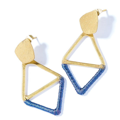 Kaia Earrings - Navy Diamond - Rebel Vine Boutique