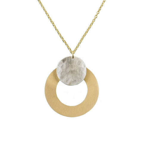 Vitana Necklace - Deco Disc - Rebel Vine Boutique