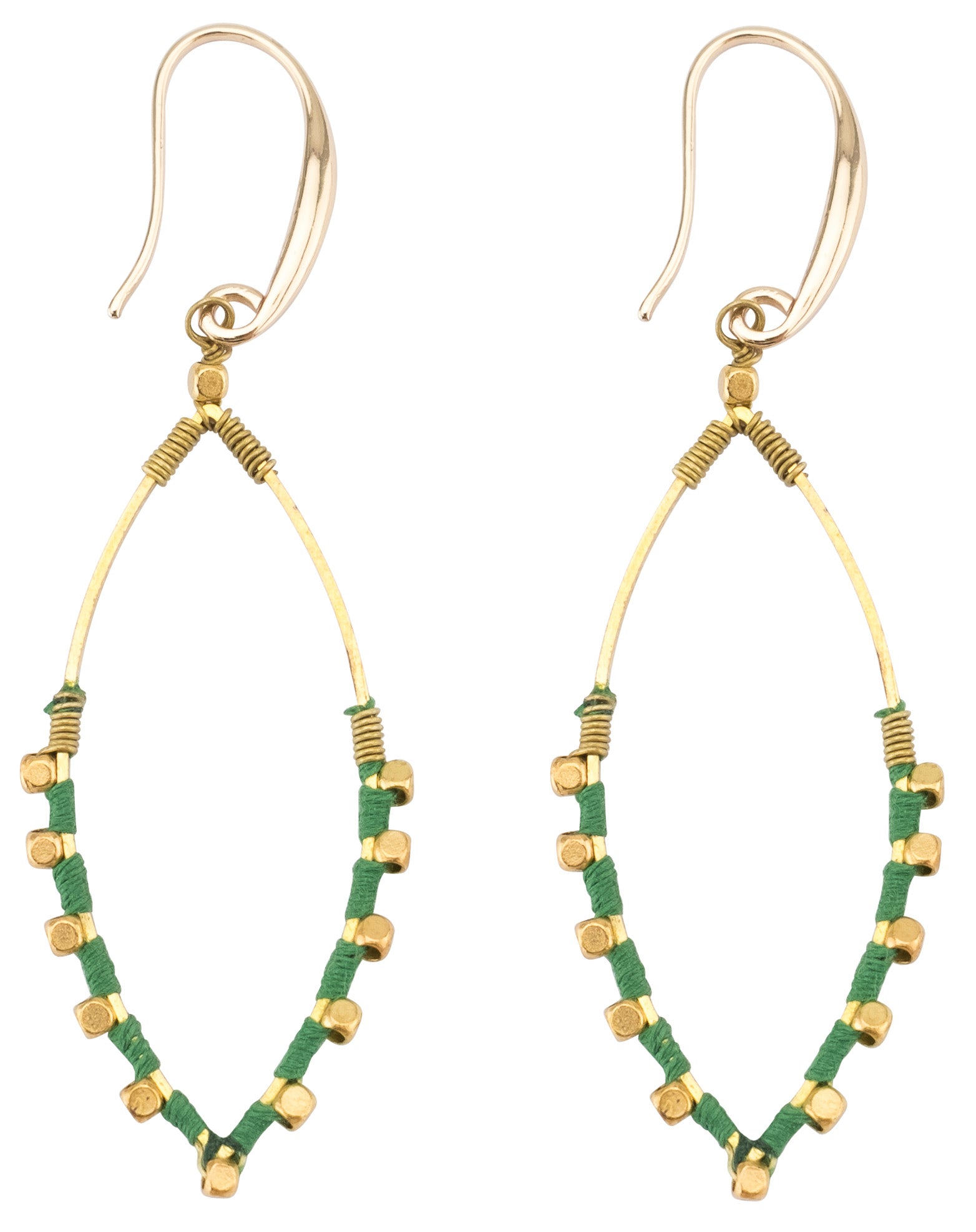 Jane Oval Earrings  - Kelly Green - Rebel Vine Boutique