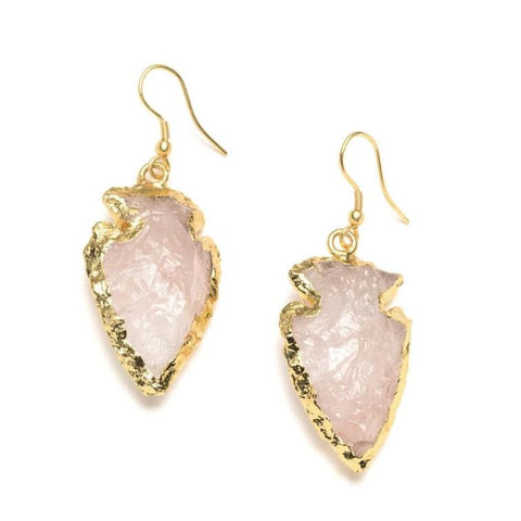Abbakka Arrowhead Earrings - Rose - Rebel Vine Boutique